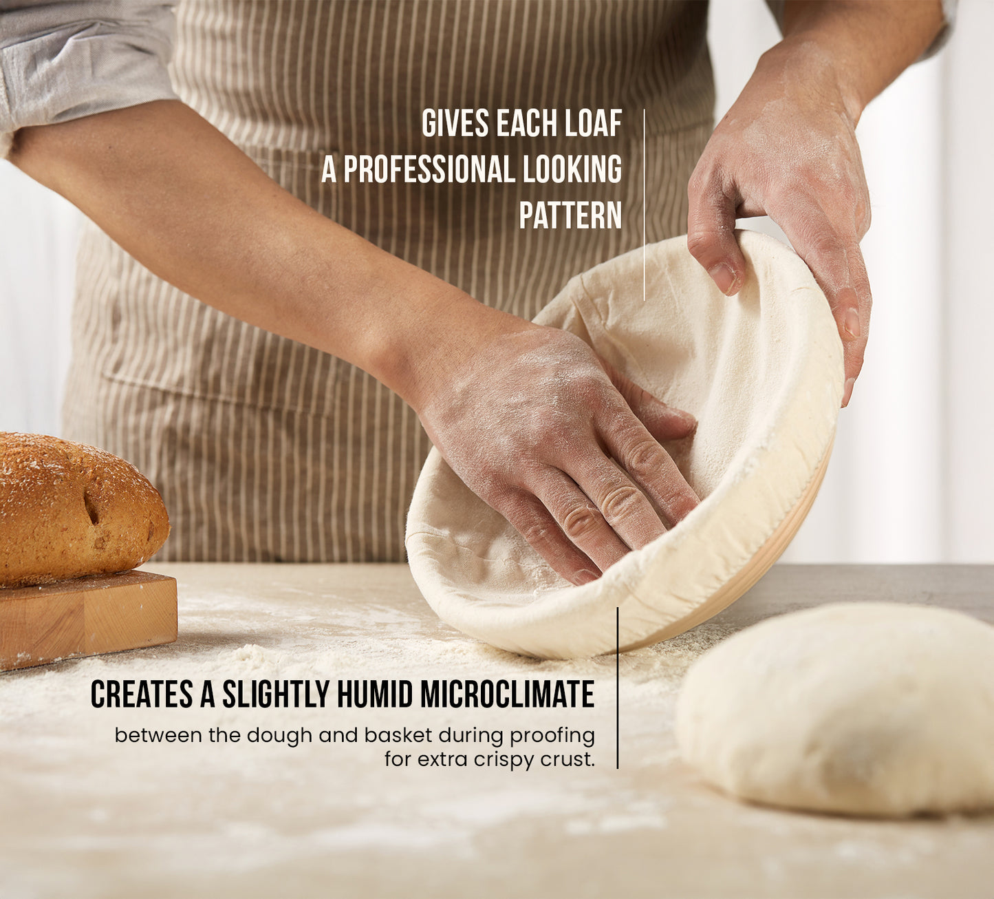 ROUND PROOFING BASKETS AND LINERS