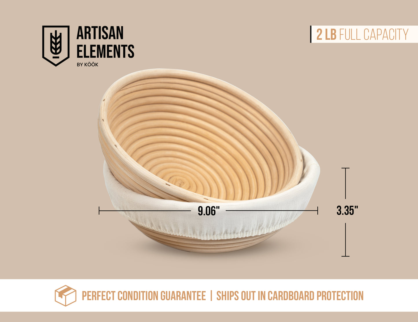 ROUND PROOFING BASKETS AND LINERS