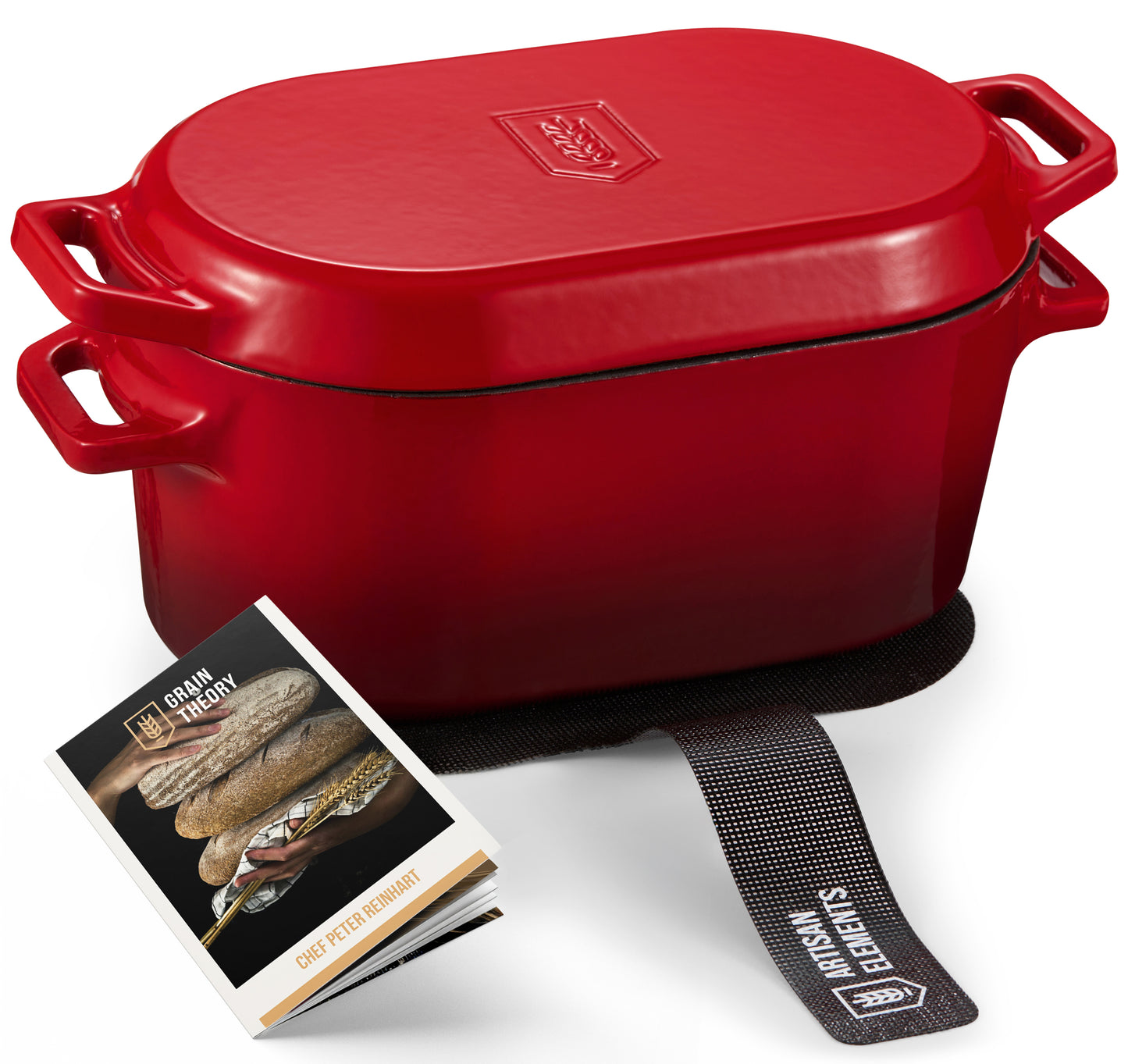 OBLONG DUTCH OVEN, CHERRY RED