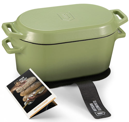 OBLONG DUTCH OVEN, SAGE GREEN