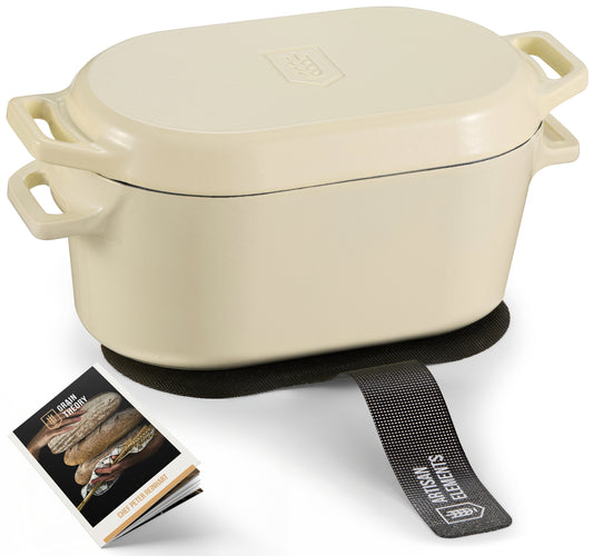 OBLONG DUTCH OVEN, IVORY