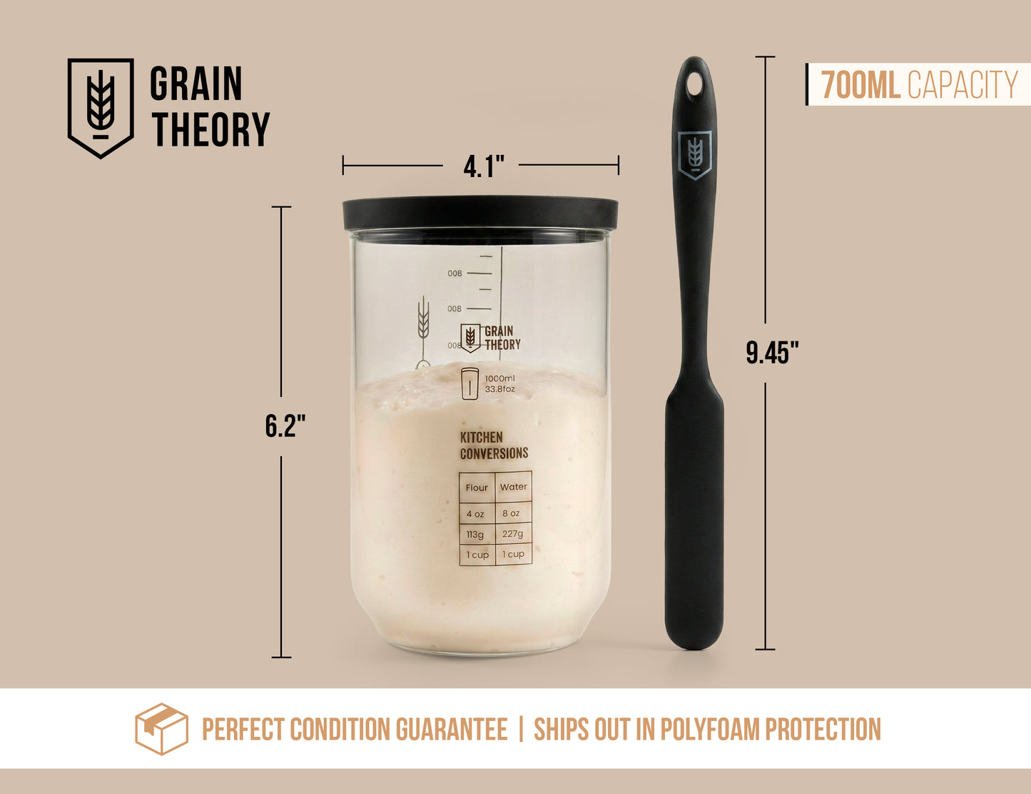 SOURDOUGH STARTER KIT, 30 OZ